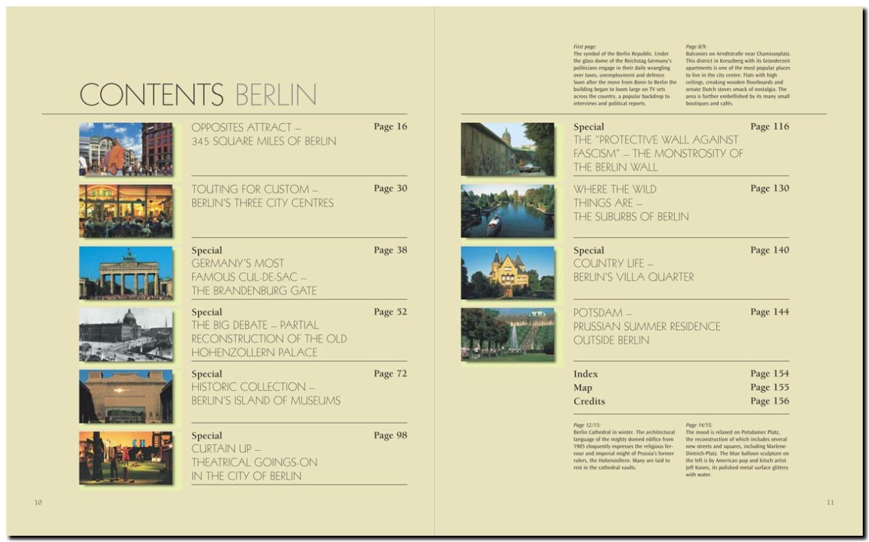 Beispielinhalt (Bild) Horizont BERLIN - Englische Ausgabe
