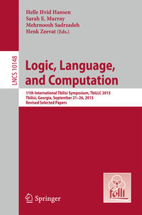 Vorderes Coverbild Logic, Language, and Computation