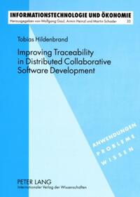 Vorderes Coverbild Improving Traceability in Distributed Collaborative Software Development