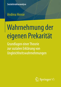 Vorderes Coverbild Wahrnehmung der eigenen Prekarität