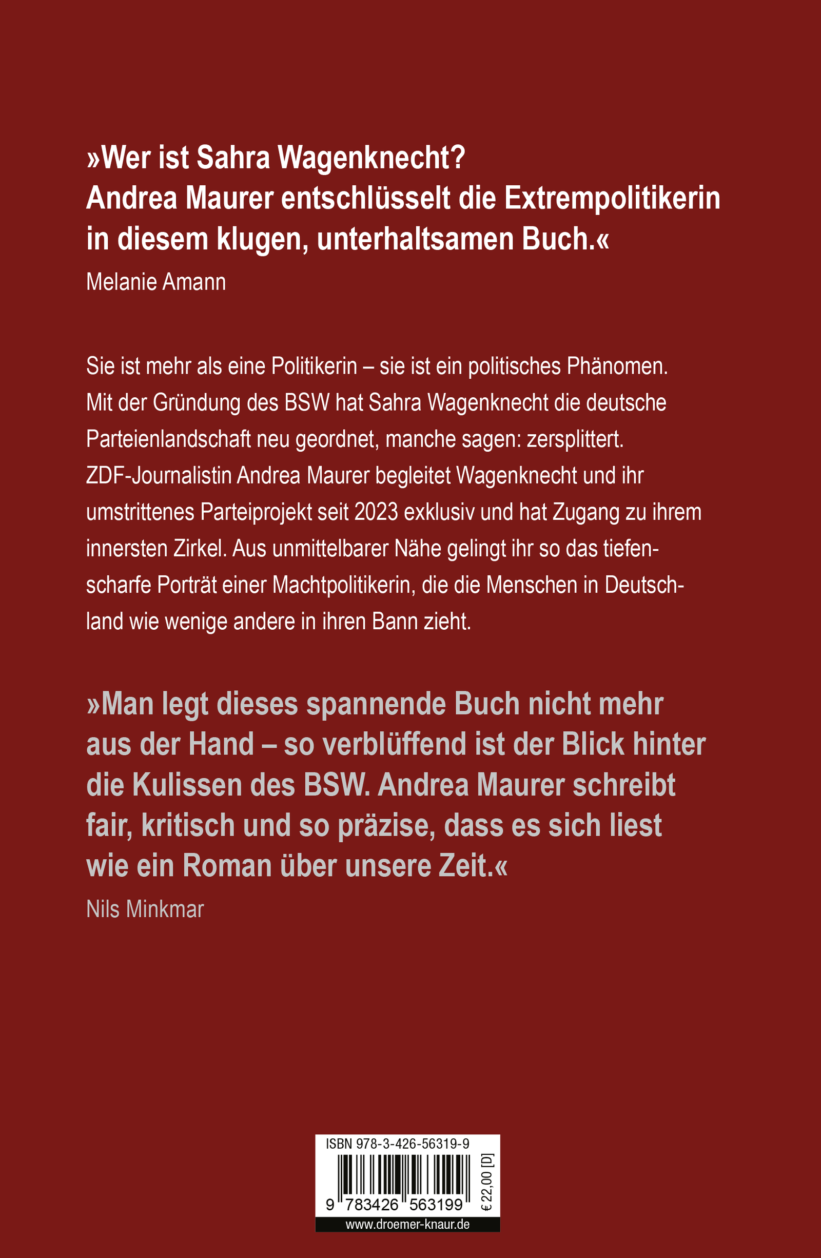 Rückseitencover Wut und Widerspruch