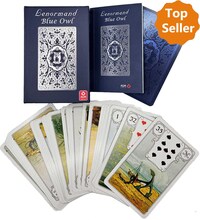 Vorderes Coverbild Lenormand Blue Owl (Silver Edition) - Marie-Anne Lenormand (English Lenormand Cards)