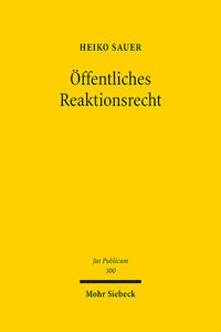 Vorderes Coverbild Öffentliches Reaktionsrecht