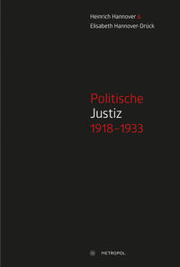 Vorderes Coverbild Politische Justiz 1918–1933