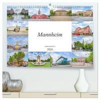 Vorderes Coverbild Mannheim Impressionen (hochwertiger Premium Wandkalender 2026 DIN A2 quer), Kunstdruck in Hochglanz