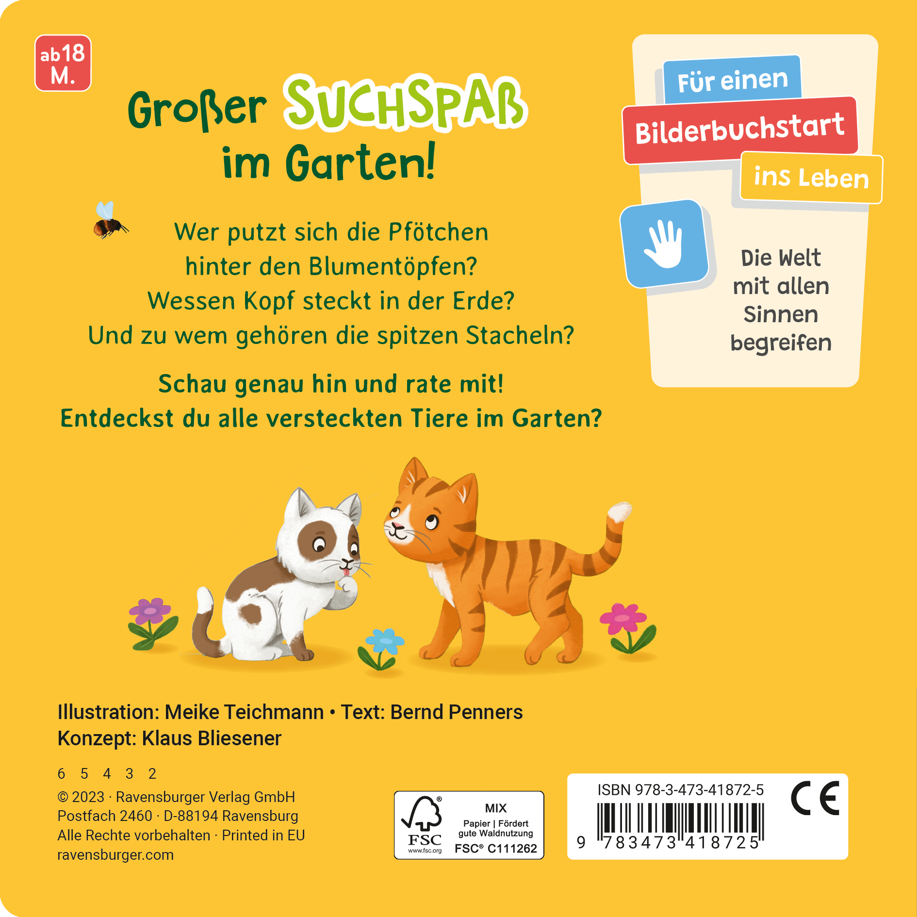 Rückseitencover Rate mal - Wer lebt im Garten?