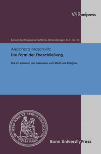 Vorderes Coverbild Die Form der Eheschließung