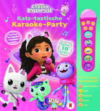 Vorderes Coverbild Gabby's Dollhouse - Katz-tastische Karaoke Party - Mikrofonbuch - Pappbilderbuch mit abnehmbarem Mikrofon mit 5 Stimmklängen und 10 Melodien