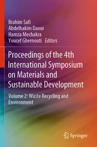 Vorderes Coverbild Proceedings of the 4th International Symposium on Materials and Sustainable Development