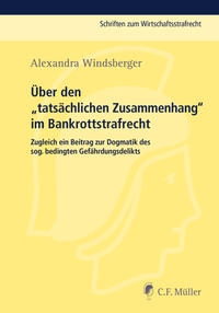 Vorderes Coverbild Über den „tatsächlichen Zusammenhang“ im Bankrottstrafrecht