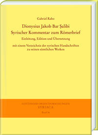 Vorderes Coverbild Dionysius Jakob Bar ?alibi. Syrischer Kommentar zum Römerbrief