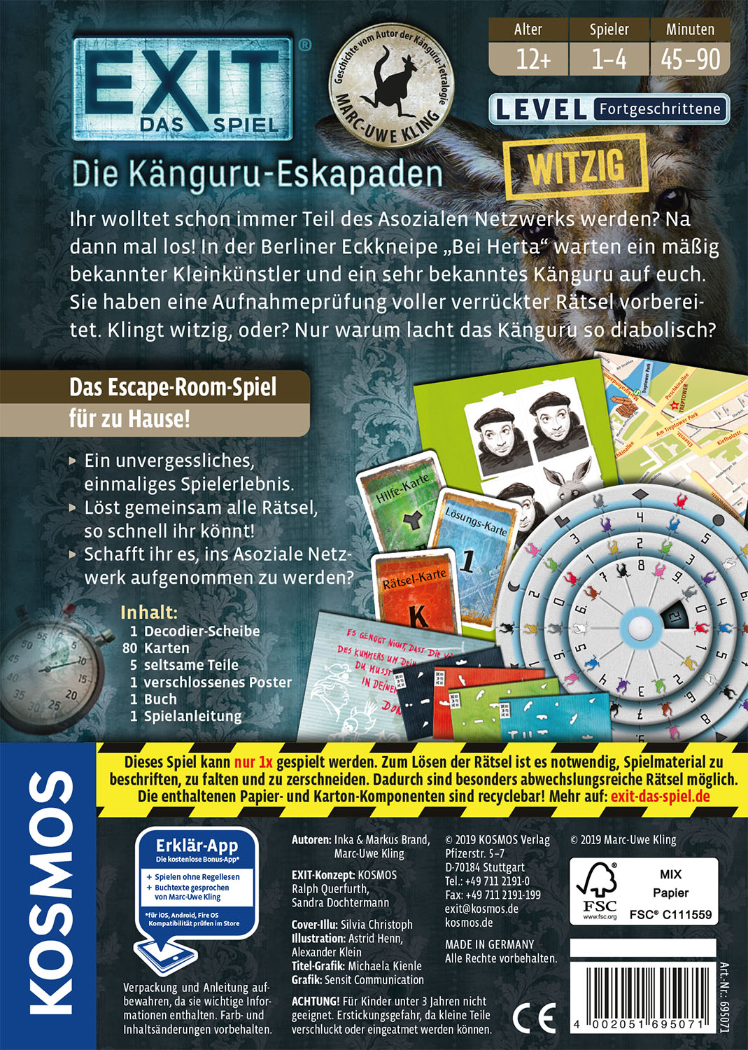 Rückseitencover EXIT® Die Känguru-Eskapaden (F)