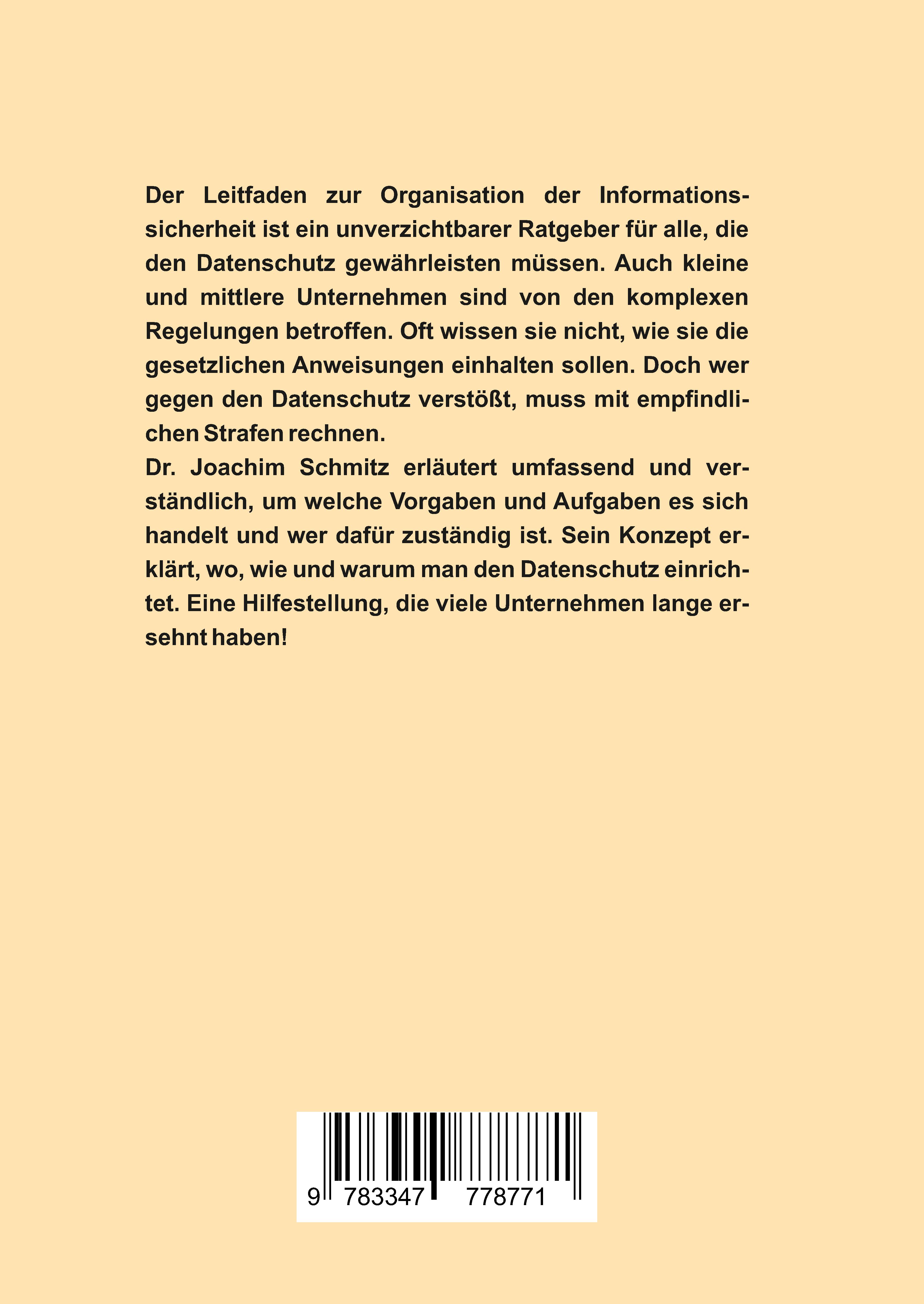 Rückseitencover Leitfaden zur Organisation der Informationssicherheit