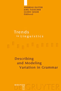 Vorderes Coverbild Describing and Modeling Variation in Grammar