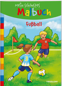 Vorderes Coverbild Mein schönstes Malbuch. Fußball