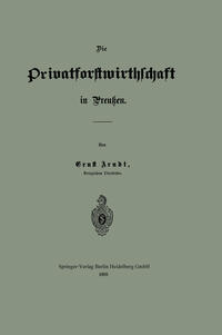 Vorderes Coverbild Die Privatforstwirthschaft in Preußen