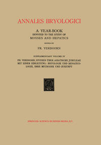 Vorderes Coverbild Studien über Asiatische Jubuleae (De Frullaniaceis XV–XVII) mit Einer Einleitung: Bryologie und Hepaticologie Ihre Methodik und Zukunft