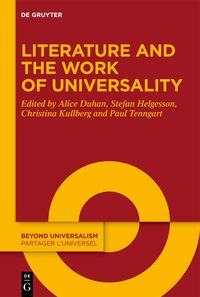 Vorderes Coverbild Literature and the Work of Universality