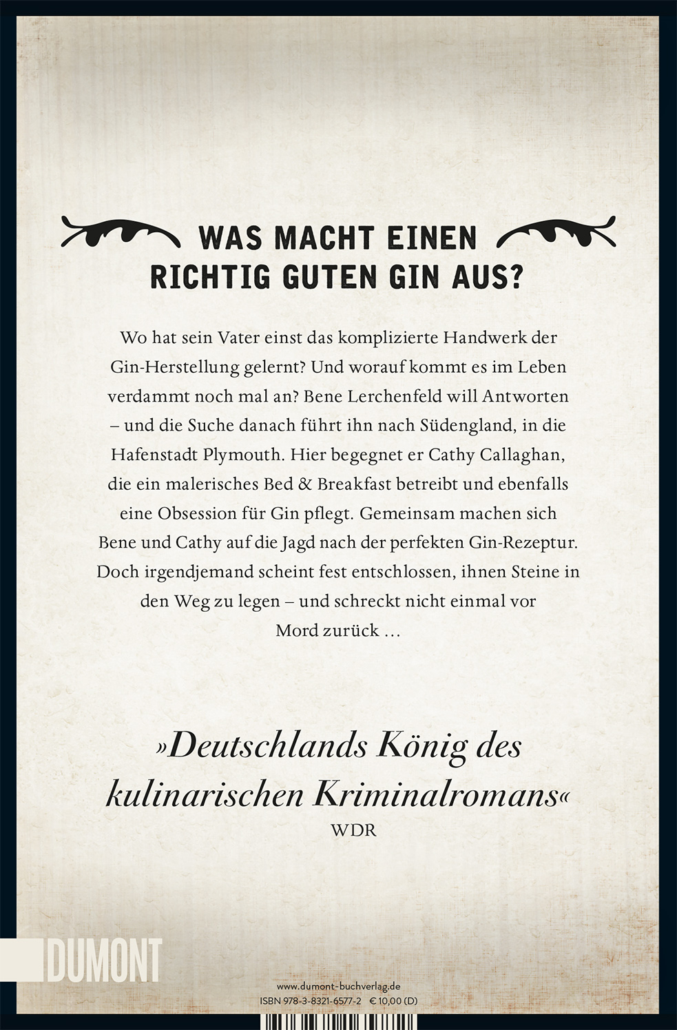 Rückseitencover Der Gin des Lebens