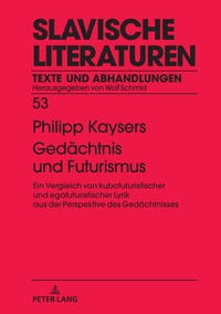 Vorderes Coverbild Gedächtnis und Futurismus