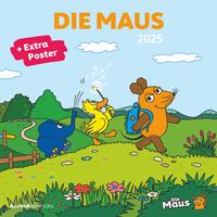Vorderes Coverbild Alpha Edition - Die Maus 2025 Broschürenkalender 30x30cm, Kinderkalender mit humorvollen Illustrationen für jeden Monat, Mondphasen, Ferientermine DE/AT/CH und internationales Kalendarium