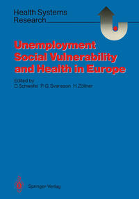 Vorderes Coverbild Unemployment, Social Vulnerability, and Health in Europe