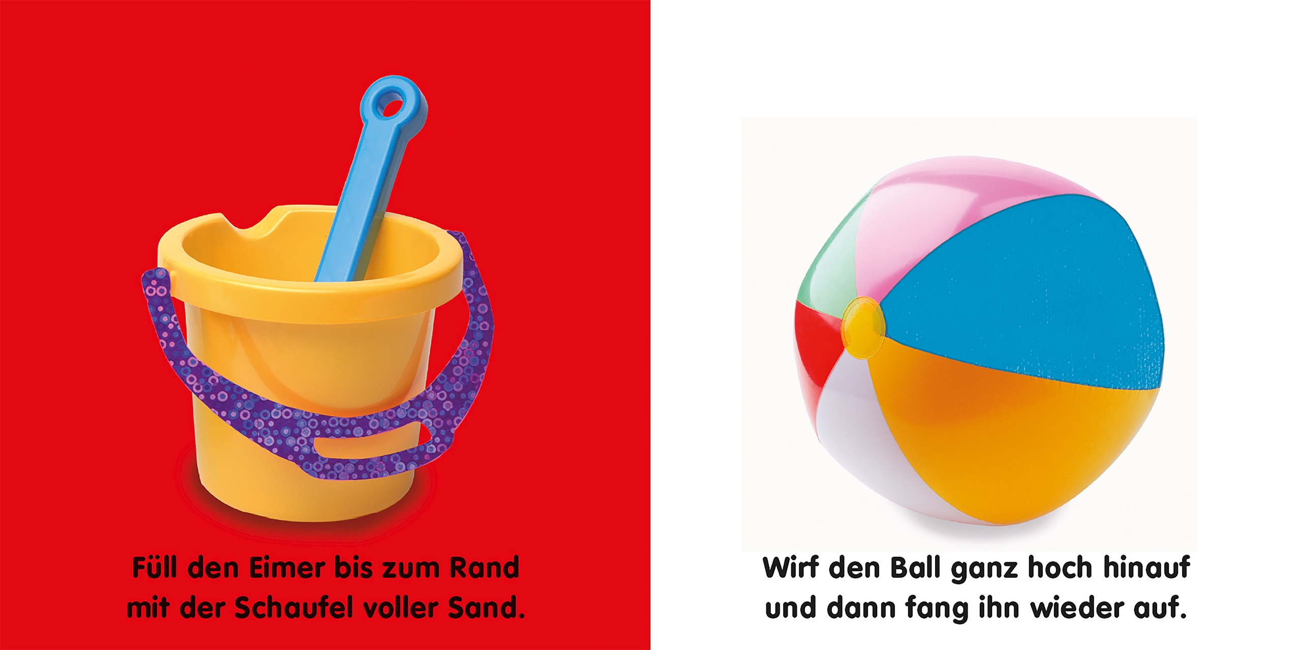 Beispielinhalt (Bild) Mein Fühlbilderbuch. Spielsachen