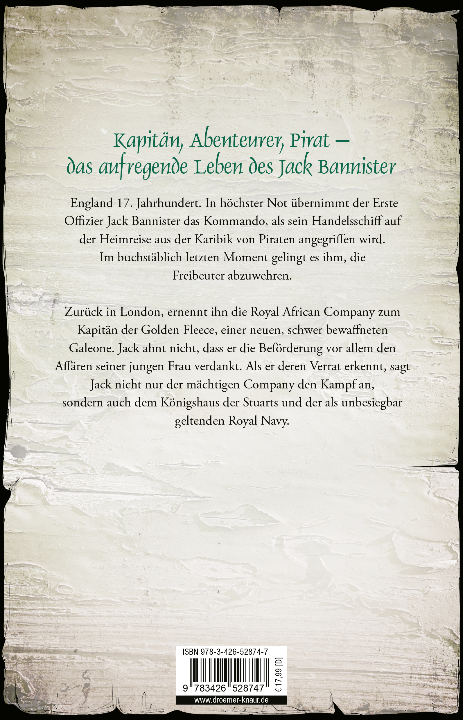 Rückseitencover Jack Bannister - Herr der Karibik