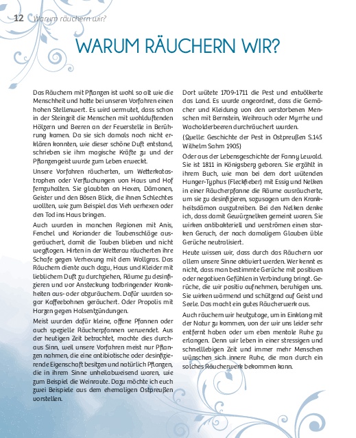 Beispielinhalt (Bild) Heilsames Räuchern