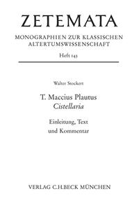 Vorderes Coverbild T. Maccius Plautus. Cistellaria