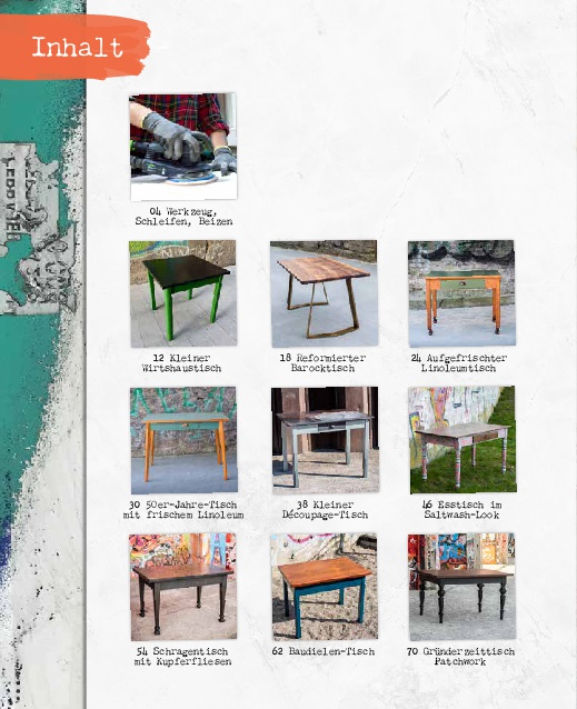 Beispielinhalt (Bild) Tische - Möbel reparieren, umgestalten, upcyclen