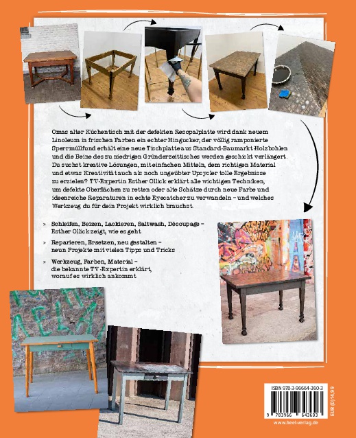 Rückseitencover Tische - Möbel reparieren, umgestalten, upcyclen
