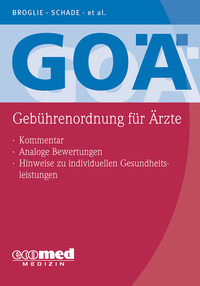 Vorderes Coverbild GOÄ (Gebührenordnung für Ärzte)