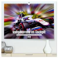 Vorderes Coverbild Vollgasprofis im Cockpit (hochwertiger Premium Wandkalender 2026 DIN A2 quer), Kunstdruck in Hochglanz