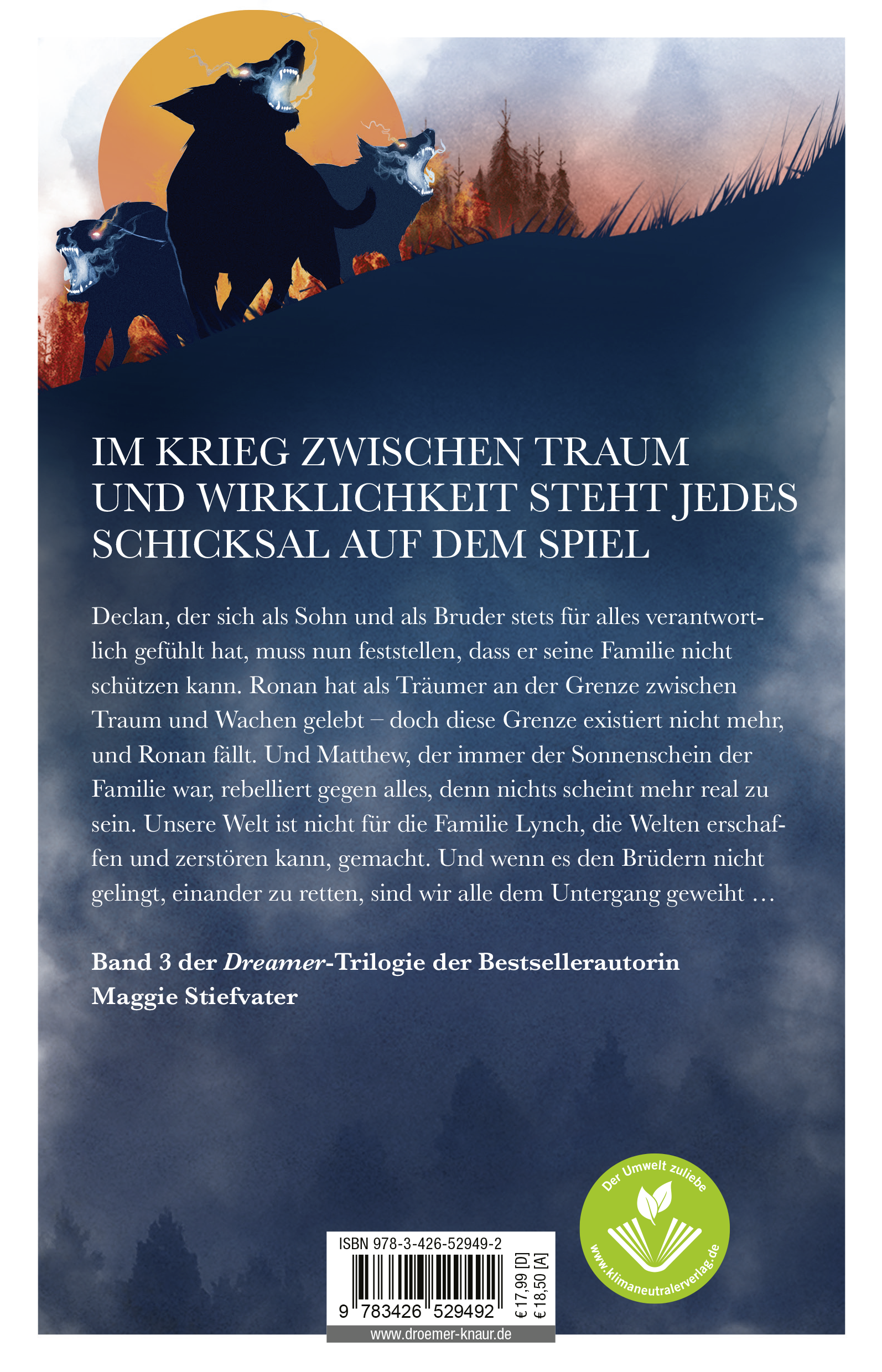 Rückseitencover Wie die Nacht entrinnt