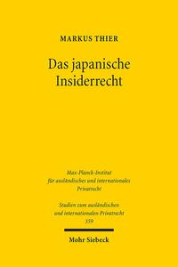 Vorderes Coverbild Das japanische Insiderrecht