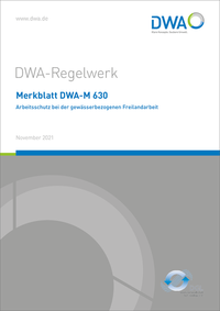 Vorderes Coverbild Merkblatt DWA-M 630 Arbeitsschutz bei der gewässerbezogenen Freilandarbeit