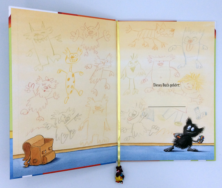 Beispielinhalt (Bild) Das kleine Muffelmonster. Viel Wirbel im Klassenzimmer