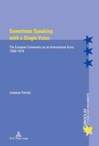 Vorderes Coverbild Sometimes Speaking with a Single Voice