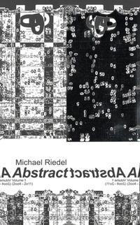 Vorderes Coverbild Michael Riedel. Abstract