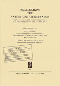 Vorderes Coverbild Reallexikon für Antike und Christentum