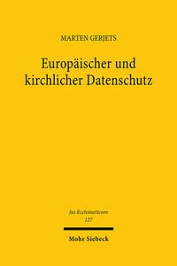 Vorderes Coverbild Europäischer und kirchlicher Datenschutz