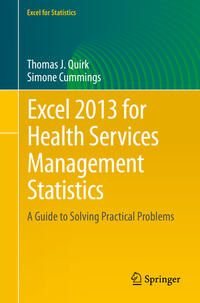 Vorderes Coverbild Excel 2013 for Health Services Management Statistics