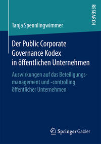 Vorderes Coverbild Der Public Corporate Governance Kodex in öffentlichen Unternehmen