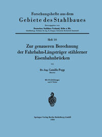 Vorderes Coverbild Zur genaueren Berechnung der Fahrbahn-Längsträger stählerner Eisenbahnbrücken