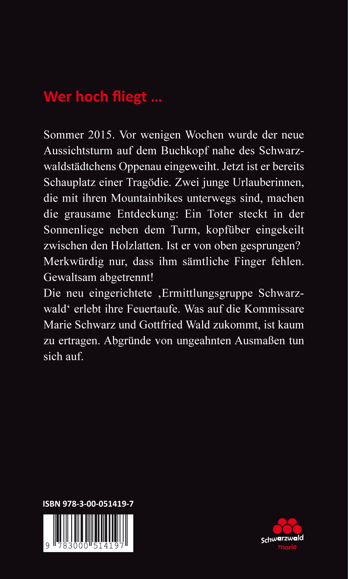 Rückseitencover SCHWARZmarie