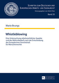 Vorderes Coverbild Whistleblowing