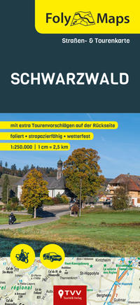 Vorderes Coverbild FolyMaps Karte Schwarzwald 1:250 000