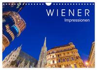 Vorderes Coverbild W I E N E R Impressionen (Wandkalender 2025 DIN A4 quer), CALVENDO Monatskalender