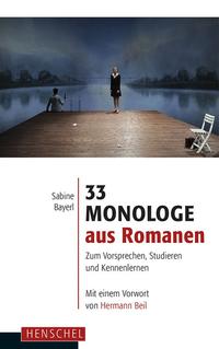 Vorderes Coverbild 33 Monologe aus Romanen